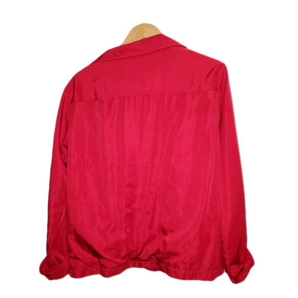 โ
Red Vinyl button-up Jacket - Picture 2 of 3